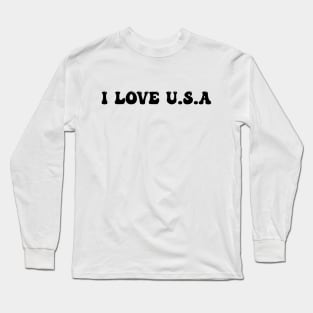 I Love USA Long Sleeve T-Shirt